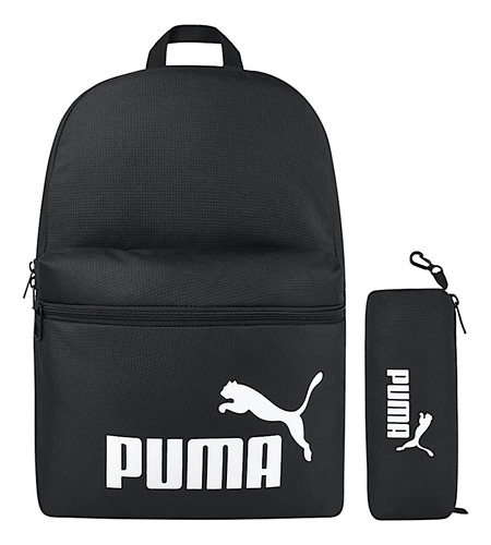 Puma Mochila Puma Phase Backpack Set Unisex Negro Lisa