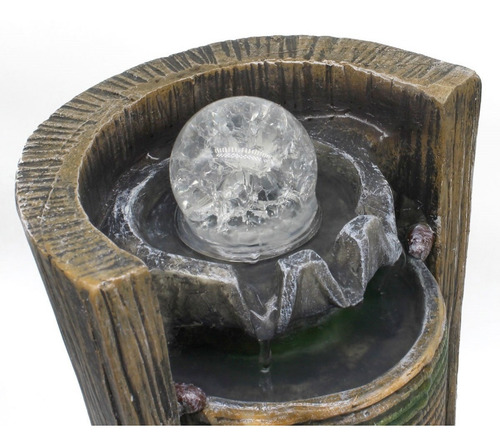 Fonte Cascata Agua Decorativa Grande Luz De Led Resina Cor Não se aplica 110V/220V (Bivolt)