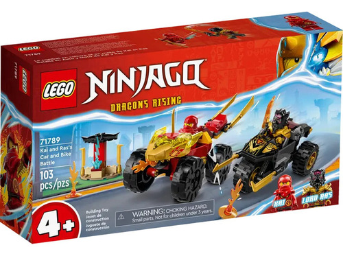 Lego Ninjago Dragons Rising Carro E Moto De Kai E Ras 103 Pç