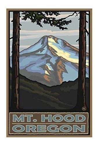 Mount Hood Oregon Giclee Art Print Poster De La Obra De Arte