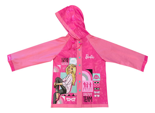 Piloto Para Lluvia Infantil Protector Wabro Barbie