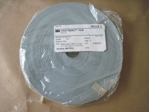3m 272la Trizact Microfinishing Film Roll, Grade A10, 5 Jjh