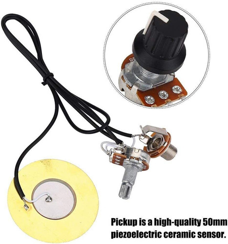Onown Pickup Wiring Kit Pickup Piezo 50mm Sensitive Transduc