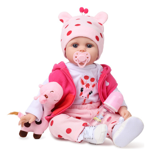 55cm Muñeca De Bebé Reborn Bebé Niña De Silicona Y Algodón
