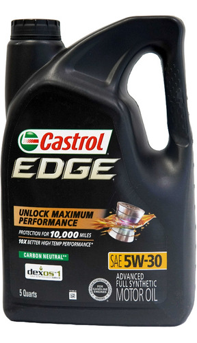 Aceite Castrol Edge 5w-30 Full Sintetico 4.73l Tienda