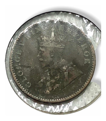 Moneda India Británica Rey George V De 1/4 Anna Del Año 1930 (Usado)