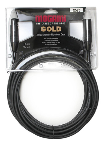 Mogami Gold Studio 25 Cabo Xlr Para Xlr, Condutor Quádruplo
