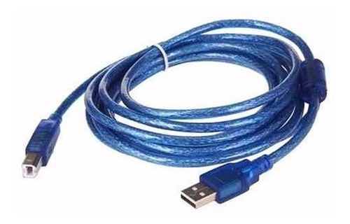 Cable De Impresora Usb 2.0 Laser Blíster Dorado 3mtrs