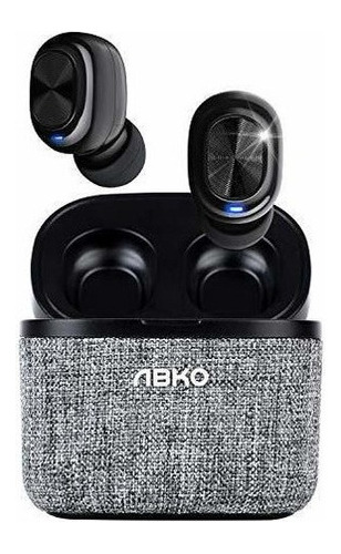 Abko - Auriculares Inalambricos Autenticos Con Cuna De Tela,