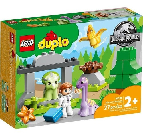 Set De Construcción Lego Duplo Jurassic World - Kínder De Dinosaurios (10938) - 27 Piezas En Caja.