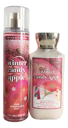 Crema Y Splash Bath & Body Works Winter Candy Apple Original
