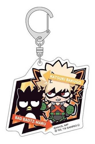 Imagen 1 de 3 de My Hero Academia X Sanrio Acrylic - Bakugo X Bad Badtz-maru