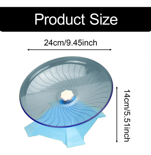 Roda De Exercício Silenciosa Para Hamster, Disco Azul