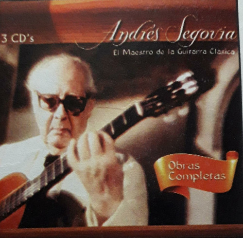 Andres Segovia/ El Maestro De La Guitarra - Box3 Cds Nuevo 