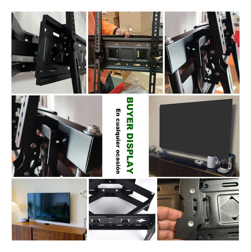Soporte De Pared Para Pantalla Tv/monitor De 32 A 75 2piezas Negro