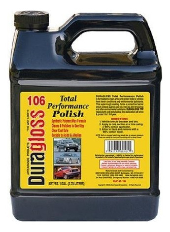 Duragloss 106 Automotive Total Performance Polaco 1 Galon