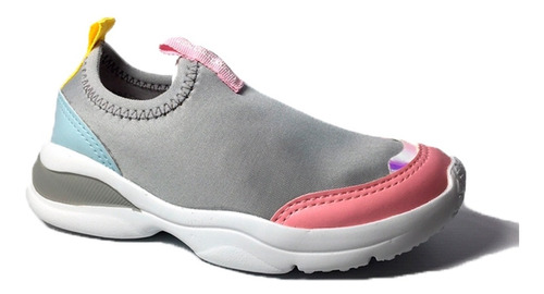 Kappa Zapatillas Running Niña Easy Lite Gris-rosa Ras