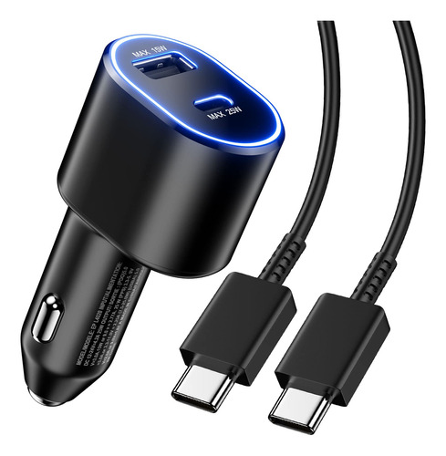 Cargador De Coche Usb C Para Galaxy S23 S22 Ultra 5g 25w Ca