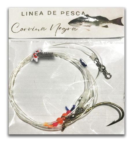 Linea Pesca Corvina Negra Mar Playa Lavalle Anzuelos Grande