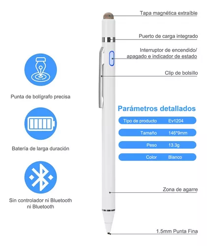 Lapiz S Pen Stylus Compatible Con iPad Celulares Punta Fina - JM Productos