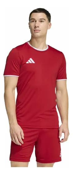 Camiseta De Futebol Masculino Entrada26 adidas Vermelho Caveira P Lisa