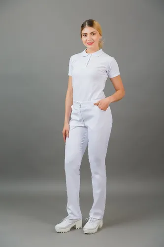 Pantalon blanco mujer enfermera sale