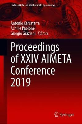 Libro Proceedings Of Xxiv Aimeta Conference 2019 - Antoni...