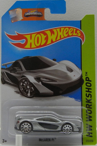 Hot Wheels Mclaren P1 Gris Plata 223/250 Hw Workshop Colecci