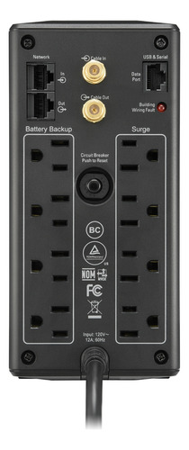 No Break Apc Bx1000m-lm60 Line Interactive 600w, 1000va