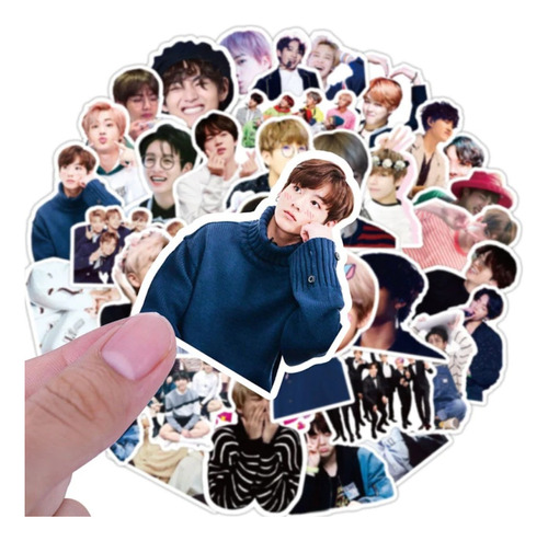 Fantastico Set De 50 Stickers De Bts