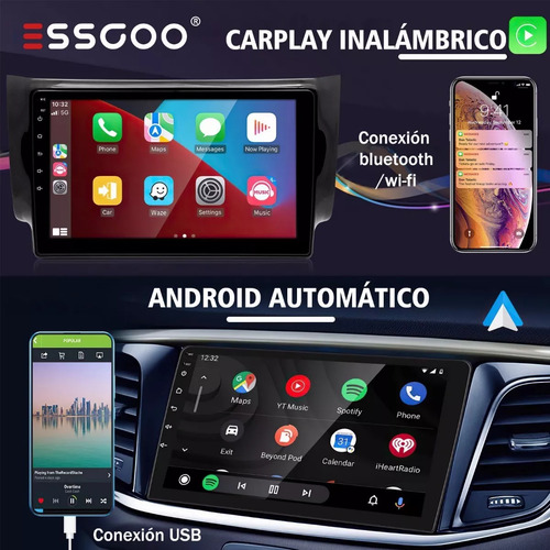 Estéreo Android 14 Hifi 4+128gb Carplay Nissan Sentra 2013-2019