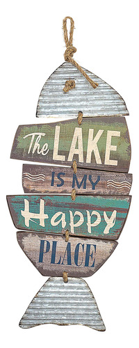 Barnyard Designs Letrero Metal Texto Ingl «the Lake Is My 9