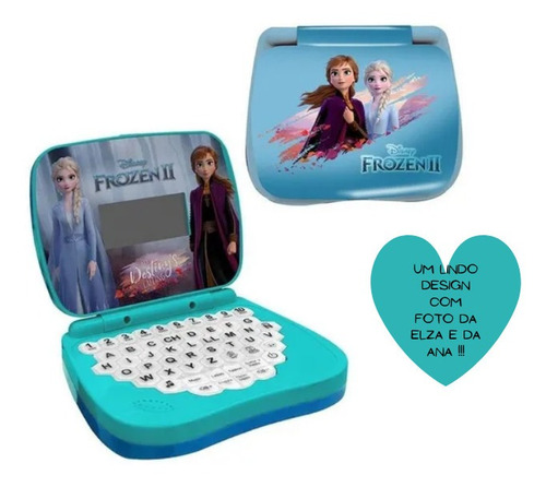 Imagem 3 de 5 de Laptop Infantil Princesas Frozen Atividades Bilingue Candide