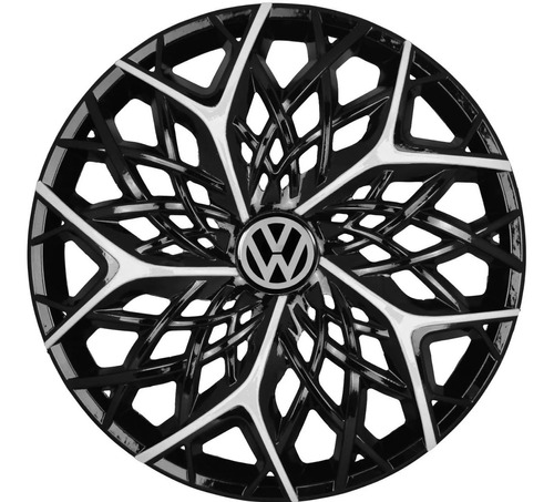 Juego De 4 Tasas Aro 14 Vw Gol G1 G2 G3 Plateado