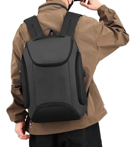 Mochila De Viagem Avião Multi Compartimentos Reforçada Usb