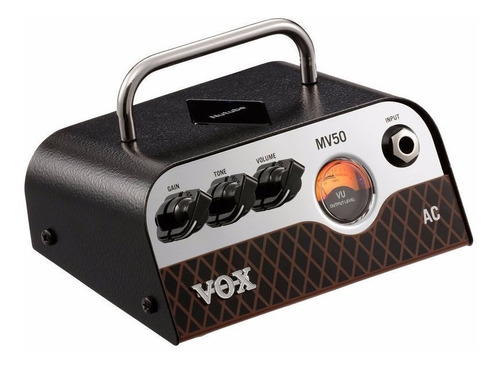 Vox Mv 50 Ac Cabezal Hibrido Tecnologia Nutube 50w Ac30 Color Negro, Plateado