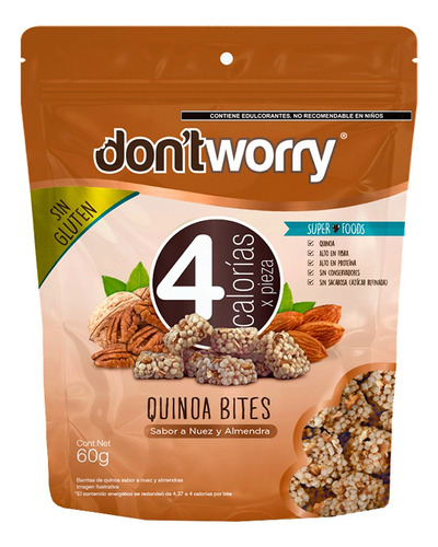 Quinoa Bites Dont Worry Nuez Y Almendra 60g