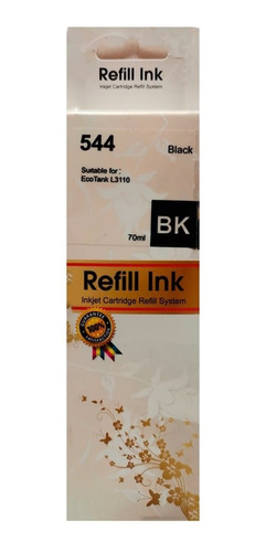 Botella De Tinta 544 Negro L3110 70ml