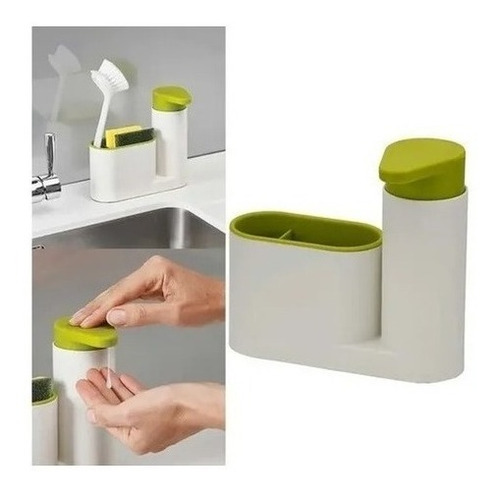 Organizador De Baño / Cocina Dispensador Jabon Porta Esponja