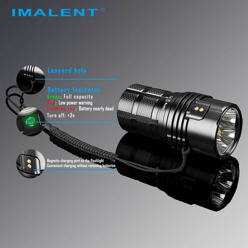 Super Linterna Led Imalent Ms06 25000lm 513m Recargable