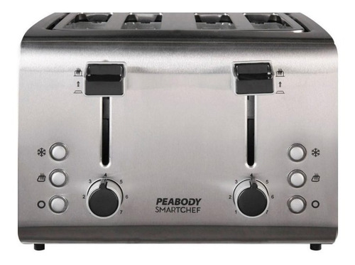 Tostadora Smartchef Peabody 4 Panes Acero Inox 1800w T8520