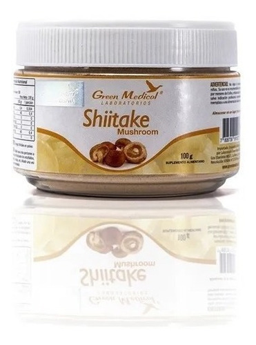 Shiitake (hongos) 100gr + Vit B2 - B5 - B6 / Green Medical Sabor Hongos