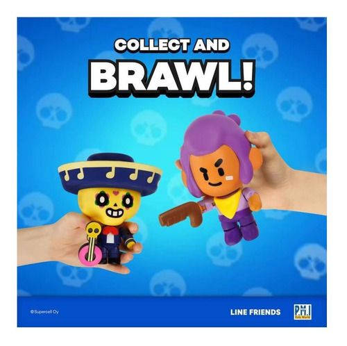 Figura De Ação Pmi International Brawl Stars Shelly Brawler