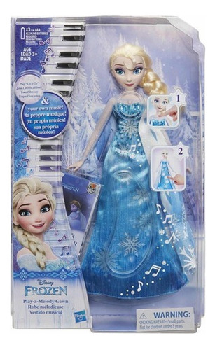 Frozen Elsa Vestido Musical Piano Disneylandia  Canta Brilla