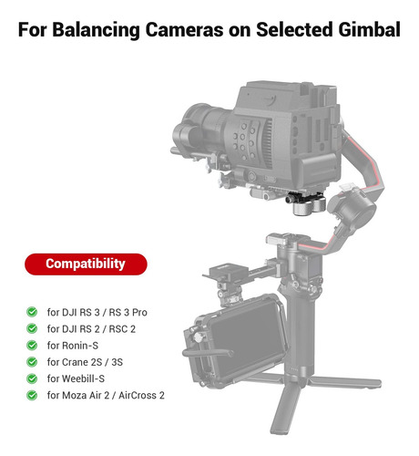 Kit De Contrapeso Smallrig Compatible Con Dji 3 Pro Y Para S