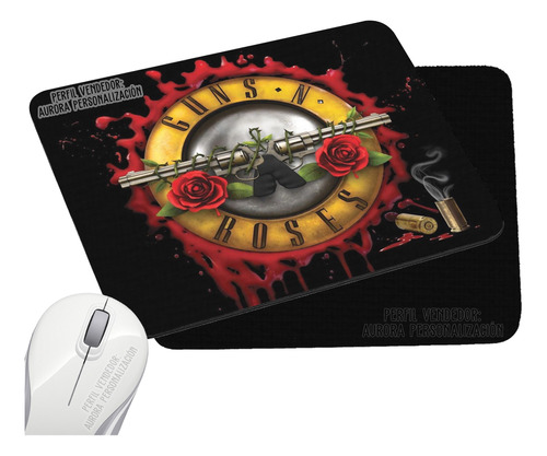 Pad Mouse Rectangular Guns N Roses Banda Rock 3