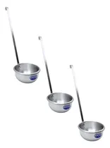 Comprar 3 Pzs De Cucharones De 12cm De Diámetro, Aluminio 42cm Largo