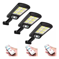 Comprar 3 Lamparas Luz Foco Solar 240 Led Exterior Con Sensor