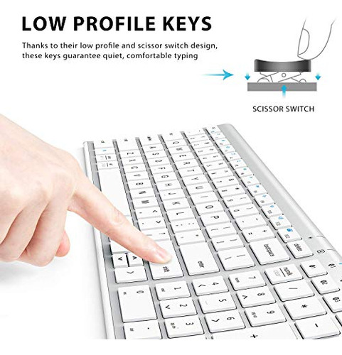 Iclever Bk10 Teclado Bluetooth, Teclado Para Múltiples Dispo