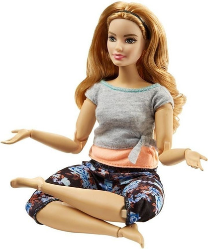 Imagem 1 de 6 de Barbie Feita Para Mexer Yoga Ruiva Classica Ms Sj